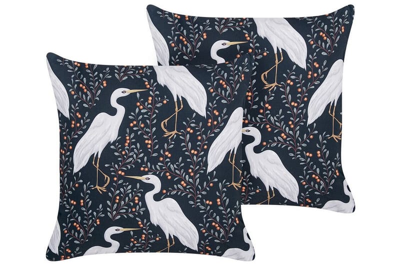 Vulcin Ulkotyyny 45x45 cm - Mustavalkoinen - Kodintekstiilit & matot - Tyyny & torkkupeitto - Ulkotyyny