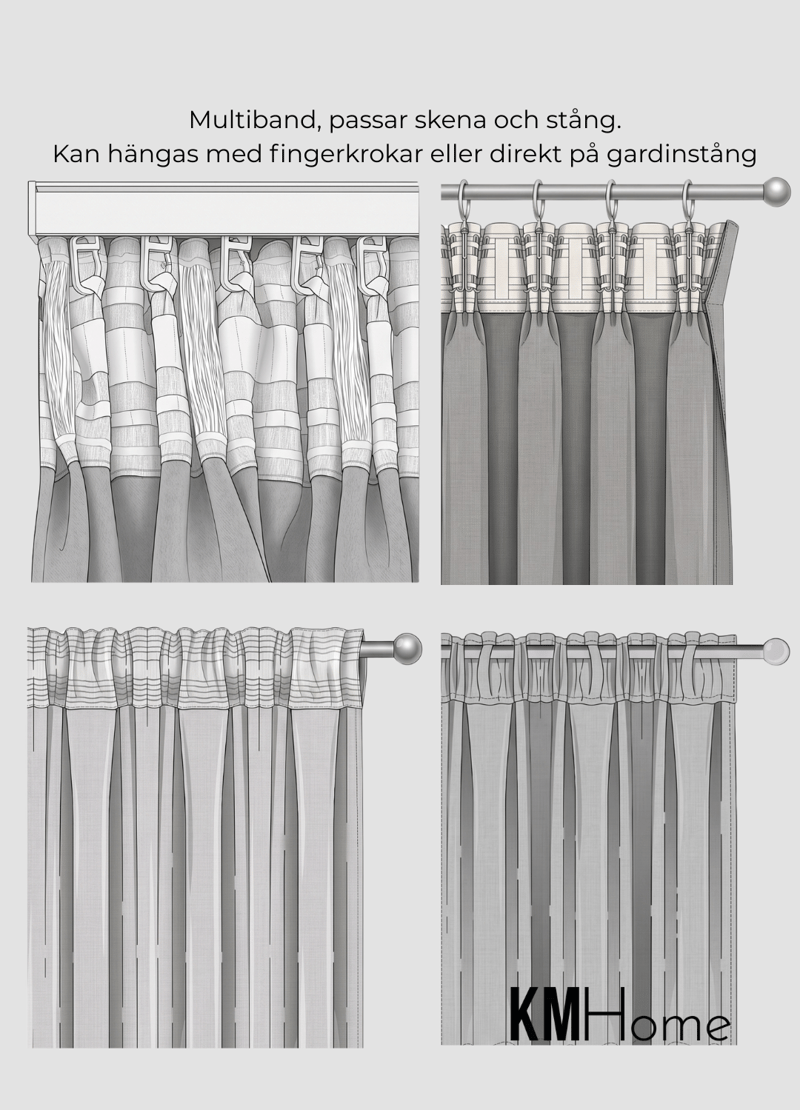 Verho Alice 140x250 cm - Harmaa - Kodintekstiilit & matot - Verhot