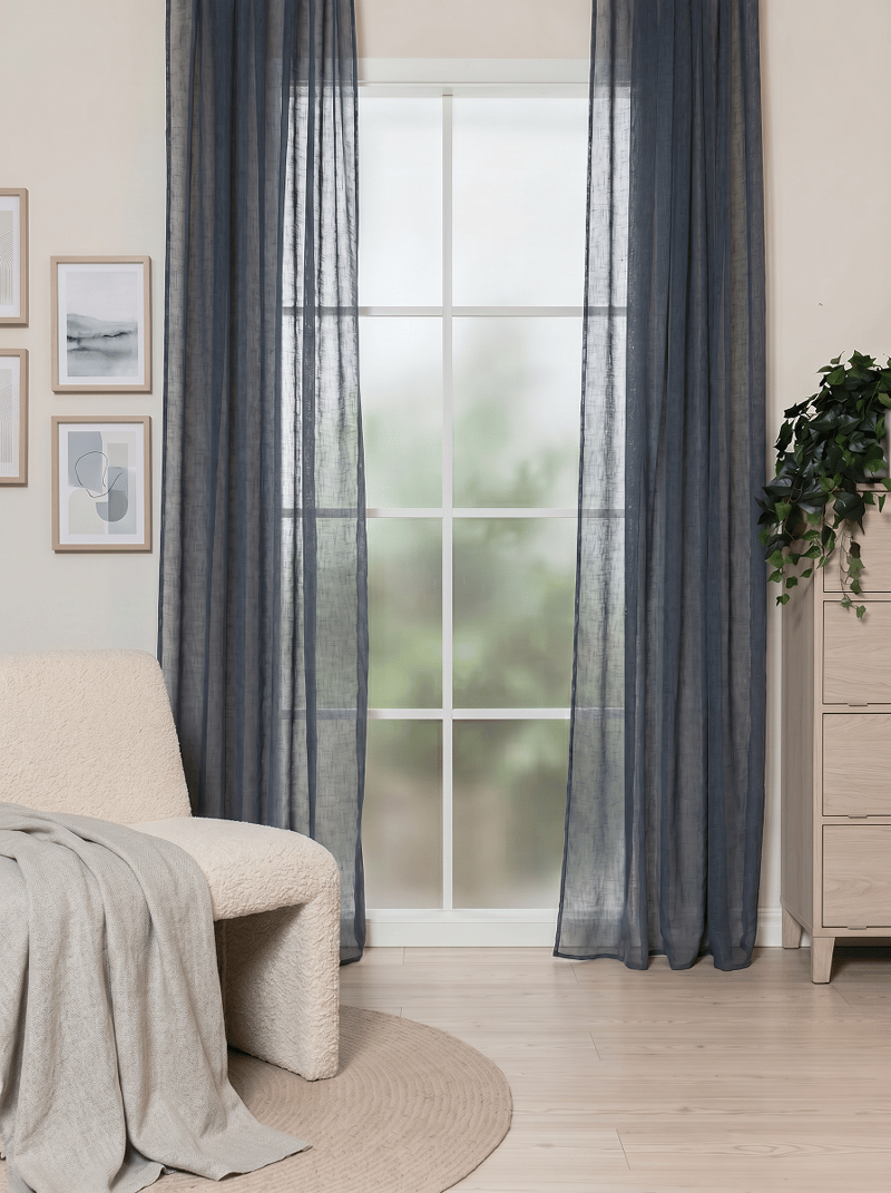 Verho Alice 140x250 cm - Indigonsininen - Kodintekstiilit & matot - Verhot