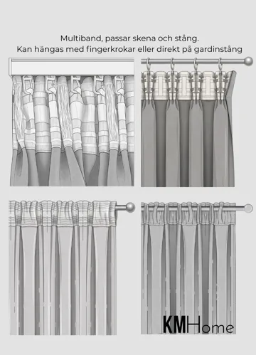 Verho Alice 140x250 cm - Keltainen - Kodintekstiilit & matot - Verhot