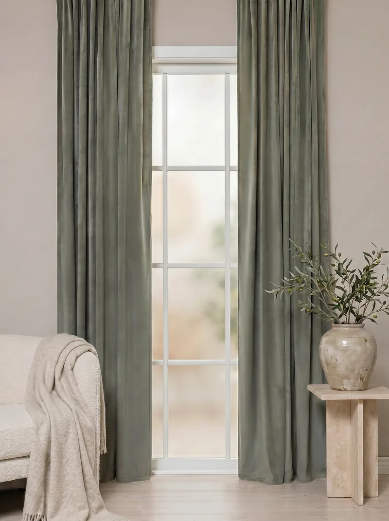 Verho Elsa 140x250 cm, Smaragdinvihreä