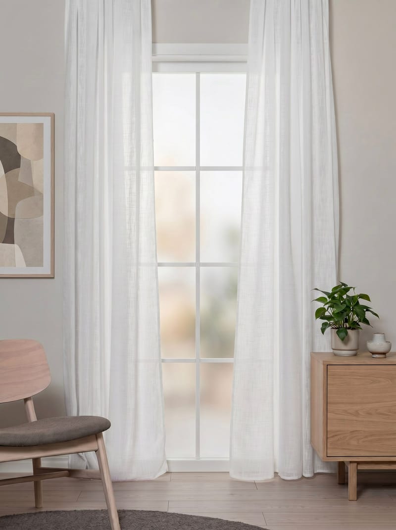 Verho Stella 140x250 cm - Valkoinen - Kodintekstiilit & matot - Verhot
