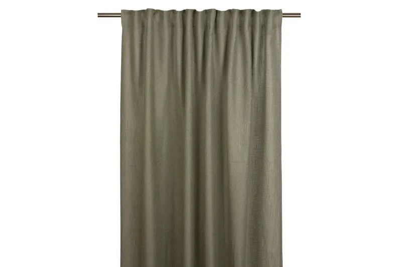 Alan verhot 140x250 cm - Vihreä - Kodintekstiilit & matot - Verhot - Sivuverho - Lenkkiverho