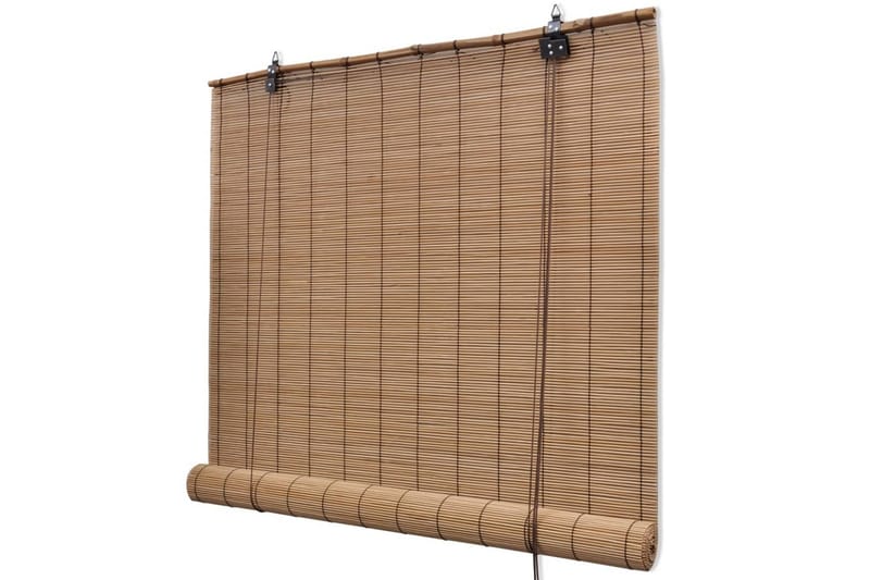Bambu rullaverhot 2 kpl 100 x 160 cm ruskea - Ruskea - Kodintekstiilit & matot - Verhot