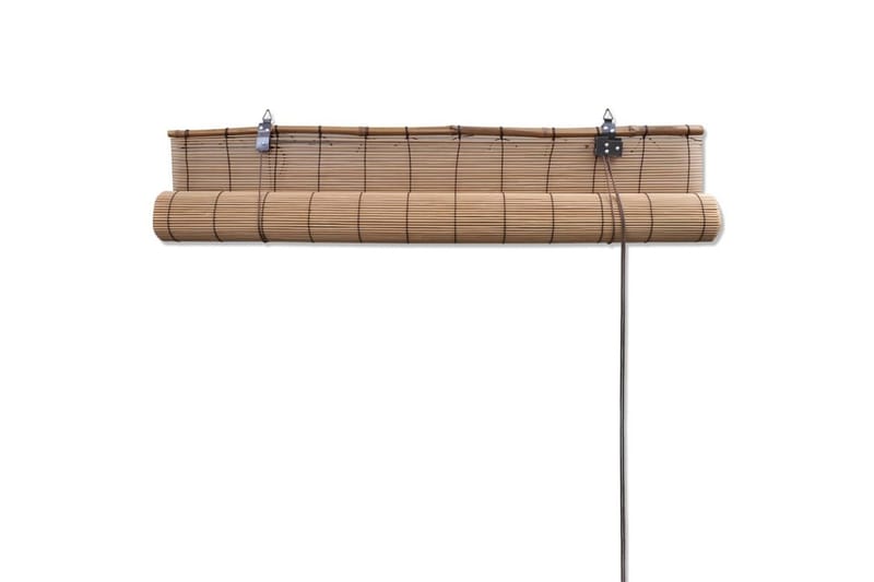 Bambu rullaverhot 2 kpl 100 x 160 cm ruskea - Ruskea - Kodintekstiilit & matot - Verhot