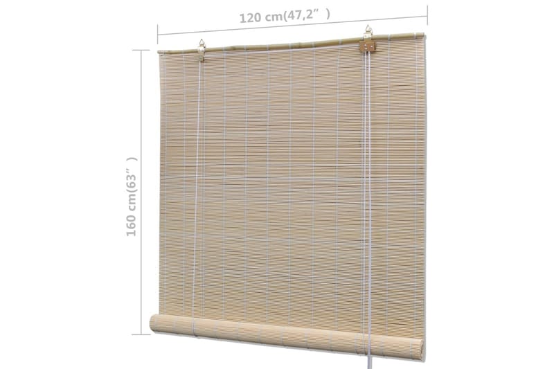 Bamburullaverhot 2 kpl 120x160 cm - Beige - Kodintekstiilit & matot - Verhot