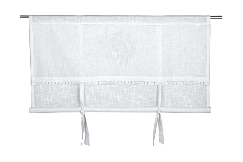 Laskosverho Emmy 160x100 cm Valkoinen - Fondaco - Kodintekstiilit & matot - Verhot
 - Laskosverho