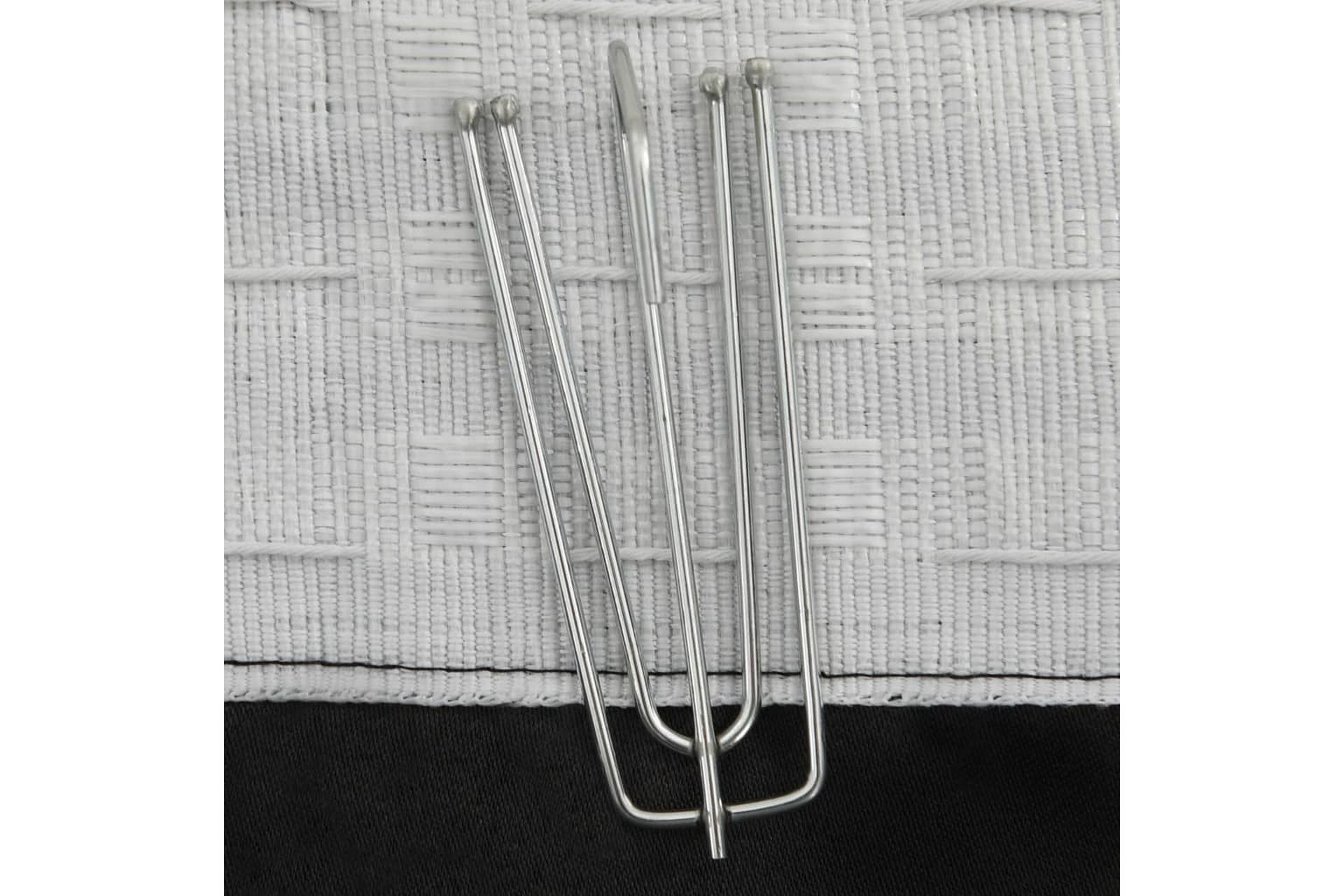 Pellavamaiset pimennysverhot koukuilla 2 kpl musta 140x245cm - Kodintekstiilit & matot - Verhot
 - Pimennysverhot