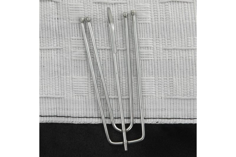 Pellavamaiset pimennysverhot koukuilla 2 kpl musta 140x175cm - Kodintekstiilit & matot - Verhot
 - Pimennysverhot
