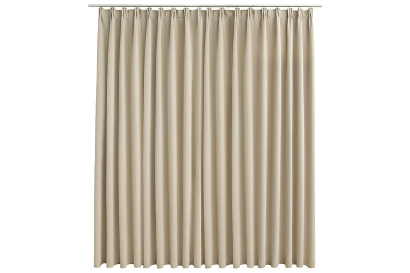 Pimennysverho koukuilla beige 290x245 cm - Beige - Kodintekstiilit & matot - Verhot
 - Pimennysverhot