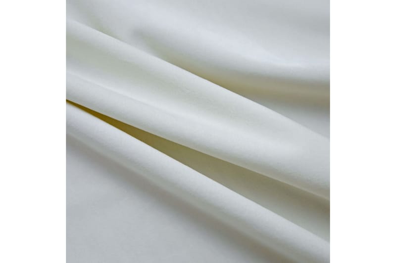 Pimennysverho metallirenkailla sametti kerma 290x245 cm - Kerma - Kodintekstiilit & matot - Verhot
 - Pimennysverhot
