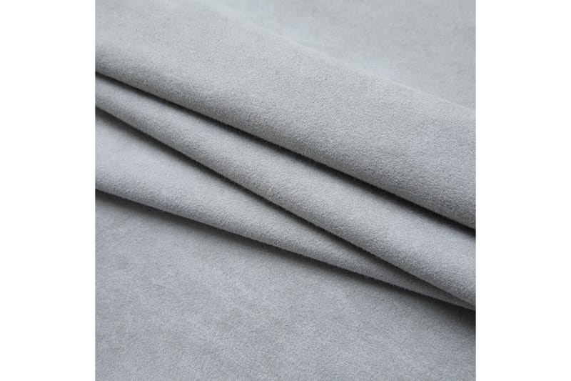 Pimennysverhot koukuilla 2 kpl harmaa 140x225 cm - Harmaa - Kodintekstiilit & matot - Verhot
 - Pimennysverhot