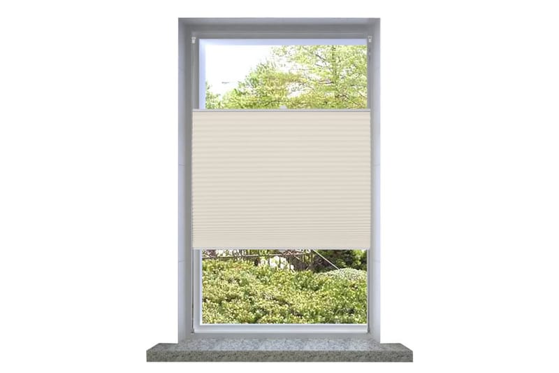 Plisse Kaihdin 50x150cm Kermanvärinen - Kerma - Kodintekstiilit & matot - Verhot