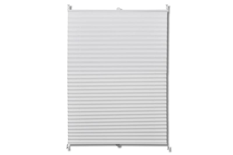 Plisse Kaihdin 60x125cm Valkoinen Laskosverhot - Valkoinen - Kodintekstiilit & matot - Verhot
