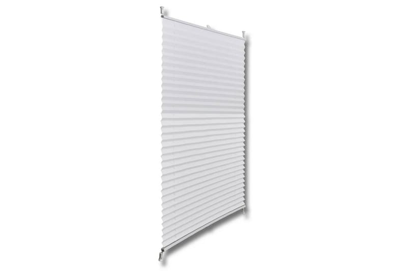 Plisse Kaihdin 60x125cm Valkoinen Laskosverhot - Valkoinen - Kodintekstiilit & matot - Verhot