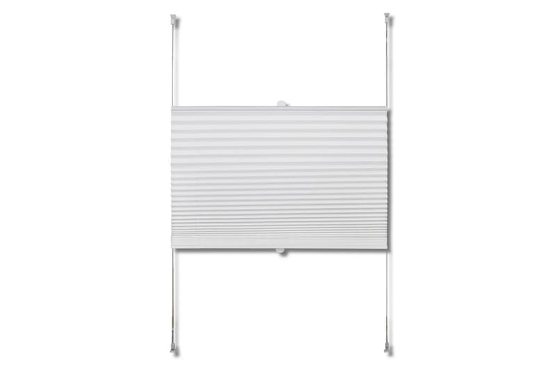 Plisse Kaihdin 60x125cm Valkoinen Laskosverhot - Valkoinen - Kodintekstiilit & matot - Verhot
