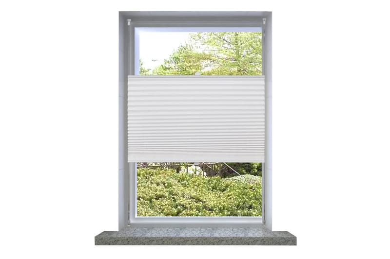 Plisse Kaihdin 80x200cm Valkoinen Laskosverhot - Valkoinen - Kodintekstiilit & matot - Verhot