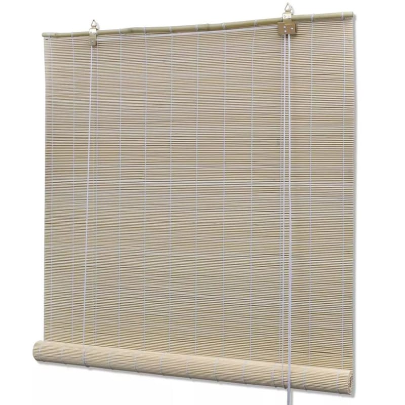 Rullaverho bambu 140x220 cm luonnollinen - Ruskea - Verhot
 - Rullaverho