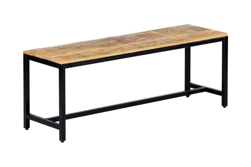 Ruokailupenkki 120 cm karkea mangopuu - Ruskea - Kodintekstiilit & matot - Verhot