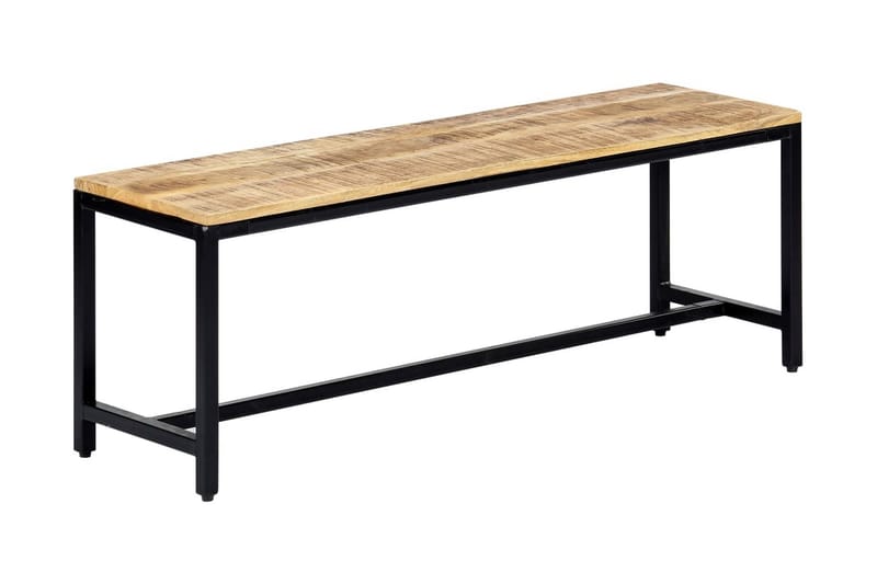 Ruokailupenkki 120 cm karkea mangopuu - Ruskea - Kodintekstiilit & matot - Verhot