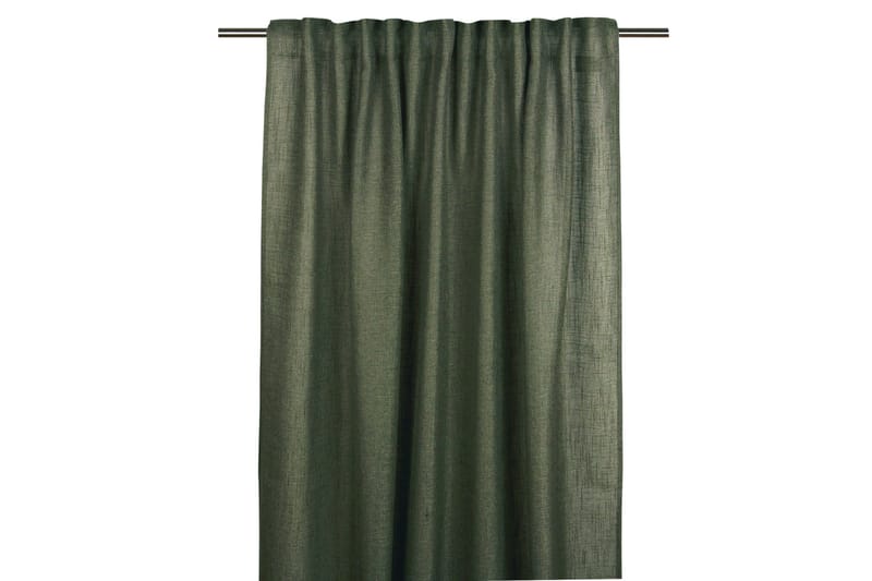 Brooklyn verhot 140x280 cm - Tummanvihreä - Kodintekstiilit & matot - Verhot - Sivuverho - Lenkkiverho