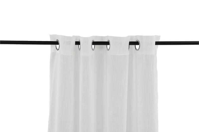 Rengasverho Kaya 140x240 cm - Valkoinen - Kodintekstiilit & matot - Verhot
 - Sivuverho - Rengasverho