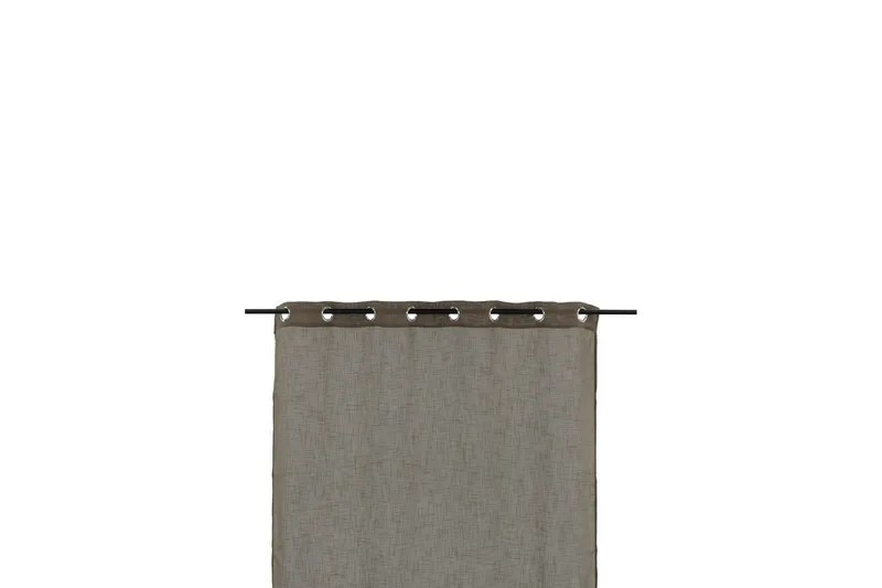 Rengasverho Kaya 140x290 cm - Ruskea - Kodintekstiilit & matot - Verhot - Sivuverho - Rengasverho