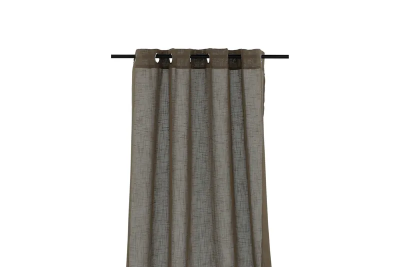 Rengasverho Kaya 140x290 cm - Ruskea - Kodintekstiilit & matot - Verhot - Sivuverho - Rengasverho