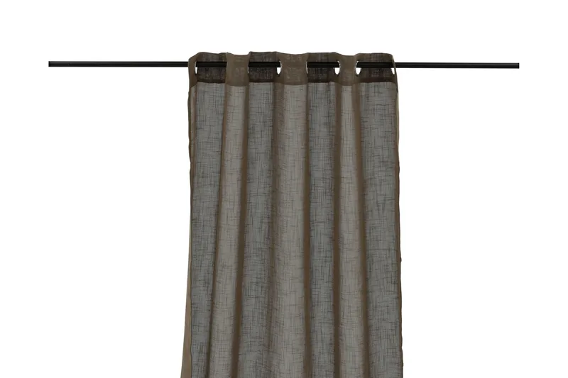 Rengasverho Kaya 140x290 cm - Ruskea - Kodintekstiilit & matot - Verhot - Sivuverho - Rengasverho