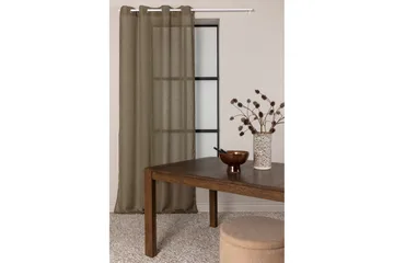 Rengasverho Kaya 140x290 cm - Ruskea - Kodintekstiilit & matot - Verhot - Sivuverho - Rengasverho