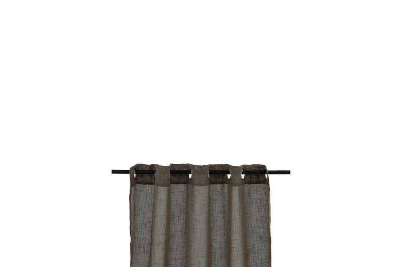 Rengasverho Kaya 140x290 cm - Ruskea - Kodintekstiilit & matot - Verhot - Sivuverho - Rengasverho