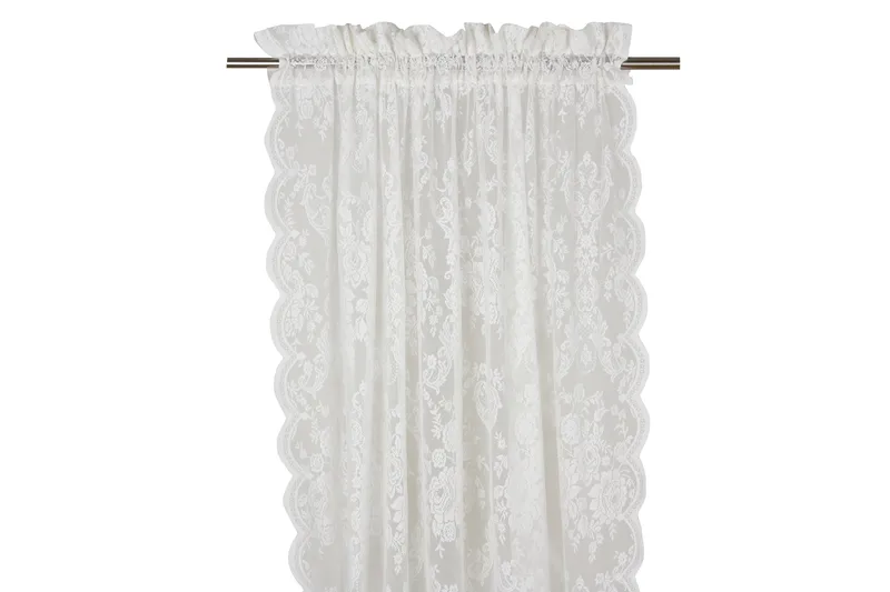 Pitkä verho Rosanna Kujalla 2-pak 240 cm Luonnonvalkoinen, Fondaco