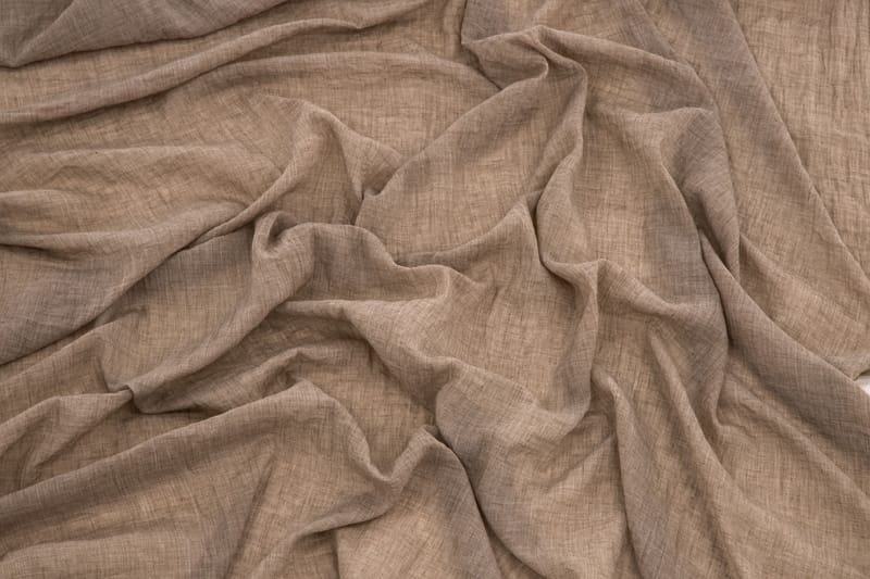 Verho Elena 135x240 cm - Ruskea - Kodintekstiilit & matot - Verhot
 - Sivuverho - Verho nauhakujalla