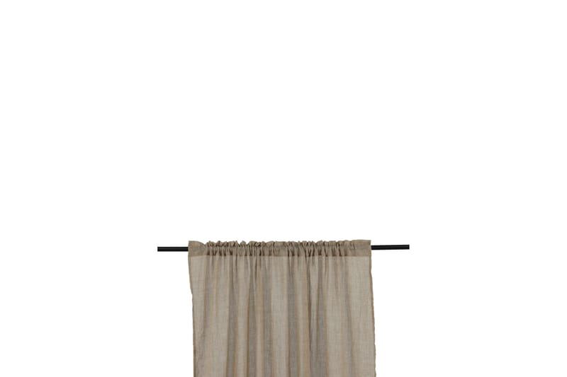 Verho Elena 135x240 cm - Ruskea - Kodintekstiilit & matot - Verhot - Sivuverho - Verho nauhakujalla