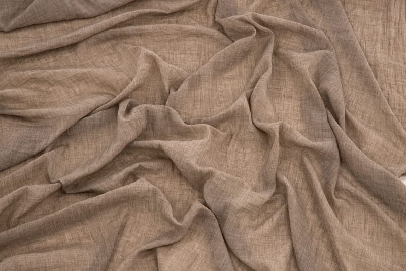 Verho Elena 135x240 cm - Ruskea - Kodintekstiilit & matot - Verhot - Sivuverho - Verho nauhakujalla