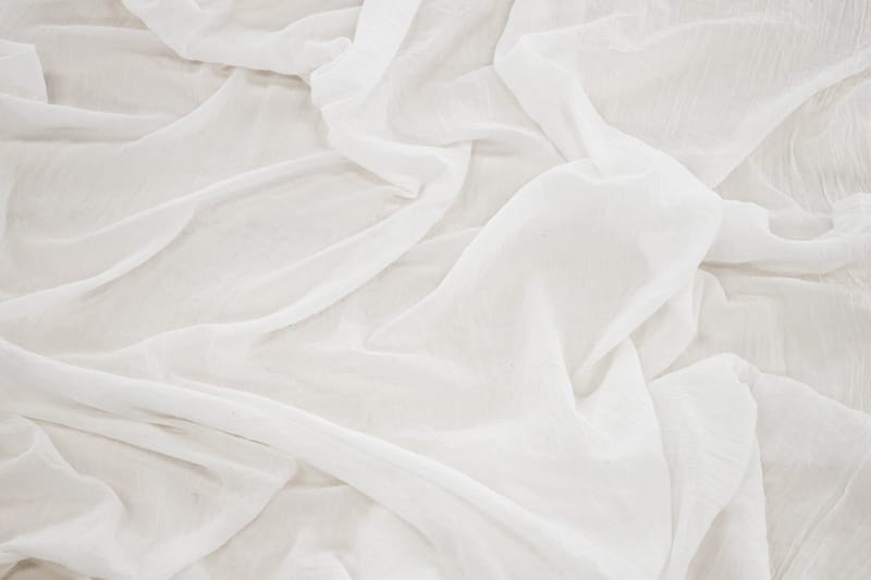 Verho Elena 135x240 cm - Valkoinen - Kodintekstiilit & matot - Verhot - Sivuverho - Verho nauhakujalla