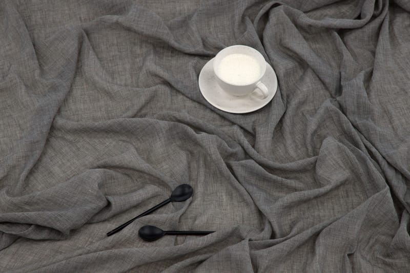 Verho Elena 135x290 cm - Harmaa - Kodintekstiilit & matot - Verhot - Sivuverho - Verho nauhakujalla