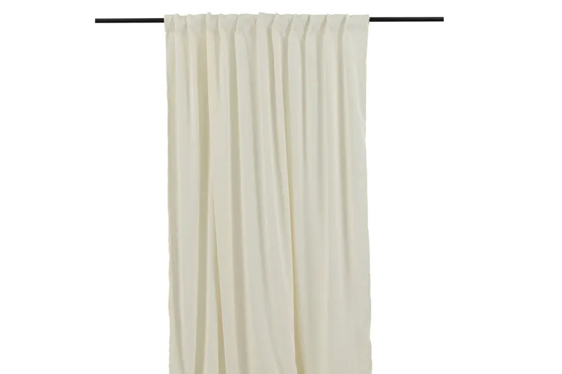 Verho Elma 140x290 cm - Valkoinen - Kodintekstiilit & matot - Verhot - Sivuverho - Verho nauhakujalla
