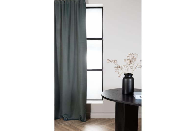 Verho Evelyn 135x240 cm - Sininen - Kodintekstiilit & matot - Verhot - Sivuverho - Verho nauhakujalla