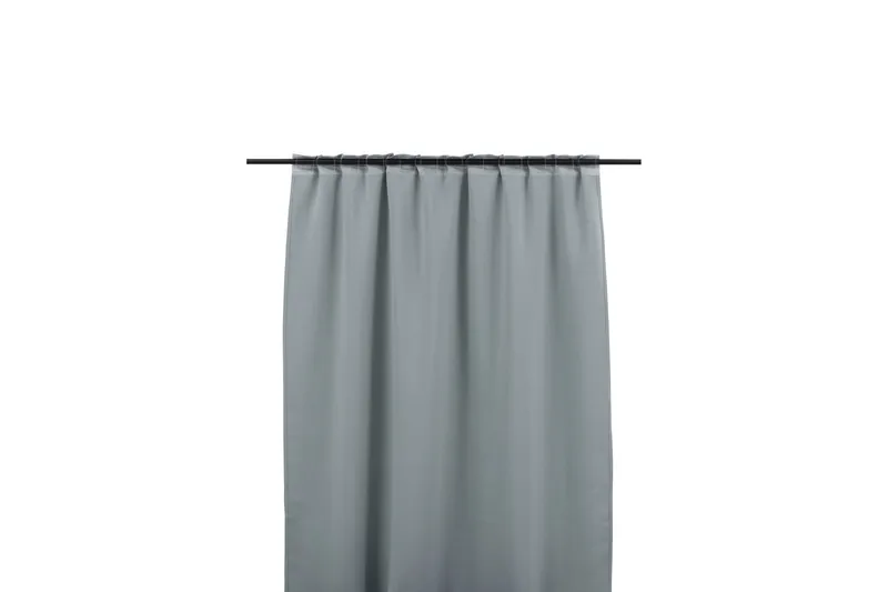 Verho Evelyn 135x240 cm - Vaaleanharmaa - Kodintekstiilit & matot - Verhot - Sivuverho - Verho nauhakujalla