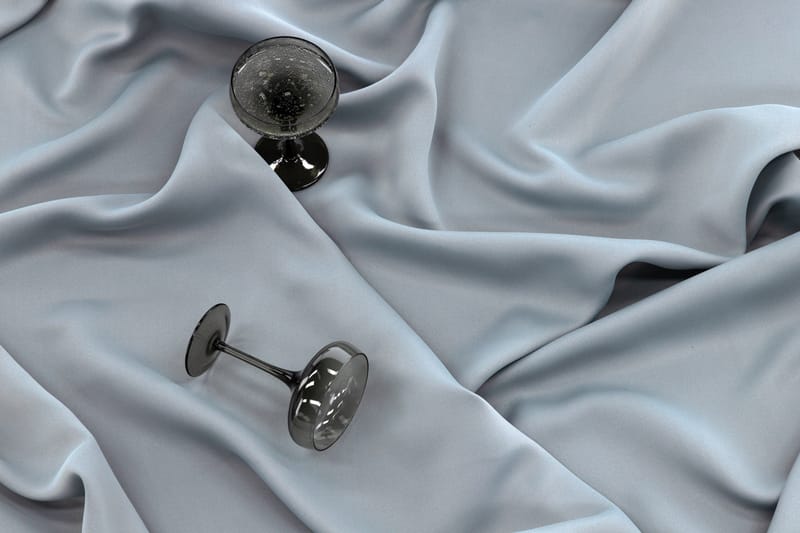 Verho Evelyn 135x240 cm - Vaaleanharmaa - Kodintekstiilit & matot - Verhot - Sivuverho - Verho nauhakujalla