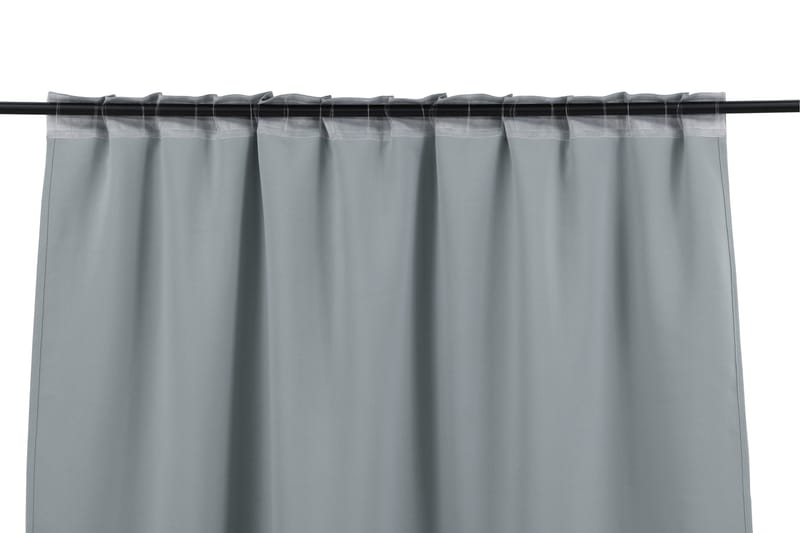 Verho Evelyn 135x240 cm - Vaaleanharmaa - Kodintekstiilit & matot - Verhot - Sivuverho - Verho nauhakujalla