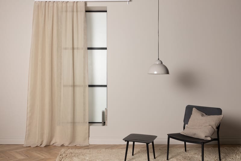 Verho Kaya 140x240 cm - Beige - Kodintekstiilit & matot - Verhot - Sivuverho - Verho nauhakujalla