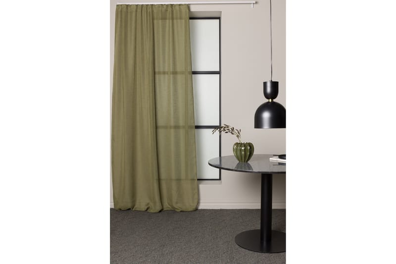 Verho Kaya 140x240 cm - Vihreä - Kodintekstiilit & matot - Verhot - Sivuverho - Verho nauhakujalla