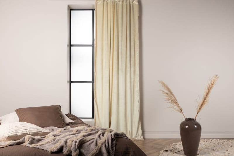 Verho Mary 135x250 cm - Beige - Kodintekstiilit & matot - Verhot - Sivuverho - Verho nauhakujalla