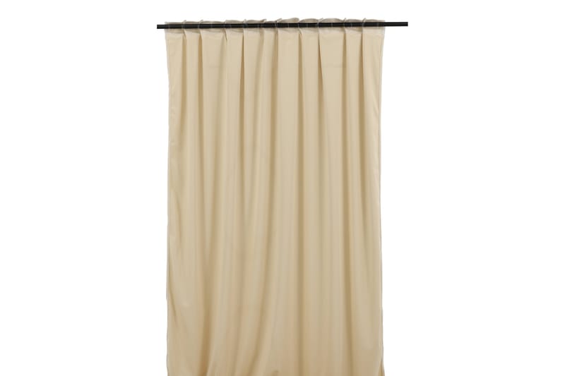 Verho Mary 135x250 cm - Beige - Kodintekstiilit & matot - Verhot
 - Sivuverho - Verho nauhakujalla