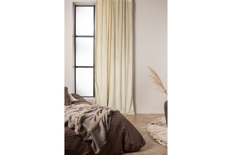 Verho Mary 135x250 cm - Beige - Kodintekstiilit & matot - Verhot - Sivuverho - Verho nauhakujalla
