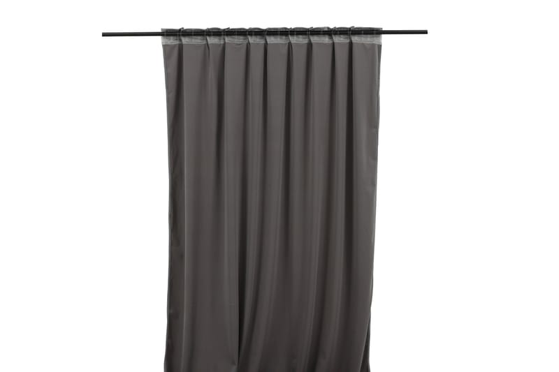 Verho Mary 135x250 cm - Harmaa - Kodintekstiilit & matot - Verhot - Sivuverho - Verho nauhakujalla