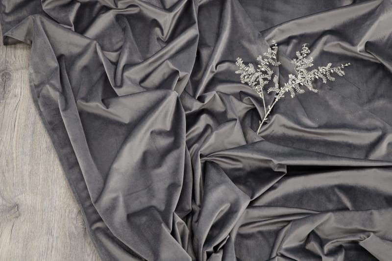 Verho Mary 135x250 cm - Harmaa - Kodintekstiilit & matot - Verhot - Sivuverho - Verho nauhakujalla