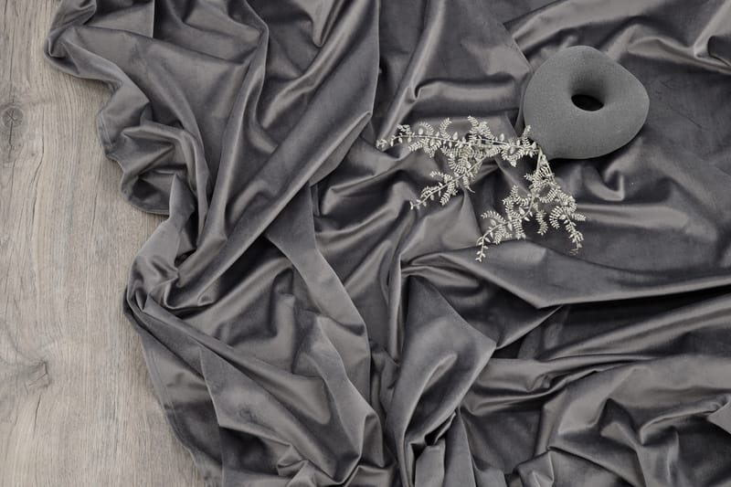 Verho Mary 135x250 cm - Harmaa - Kodintekstiilit & matot - Verhot - Sivuverho - Verho nauhakujalla